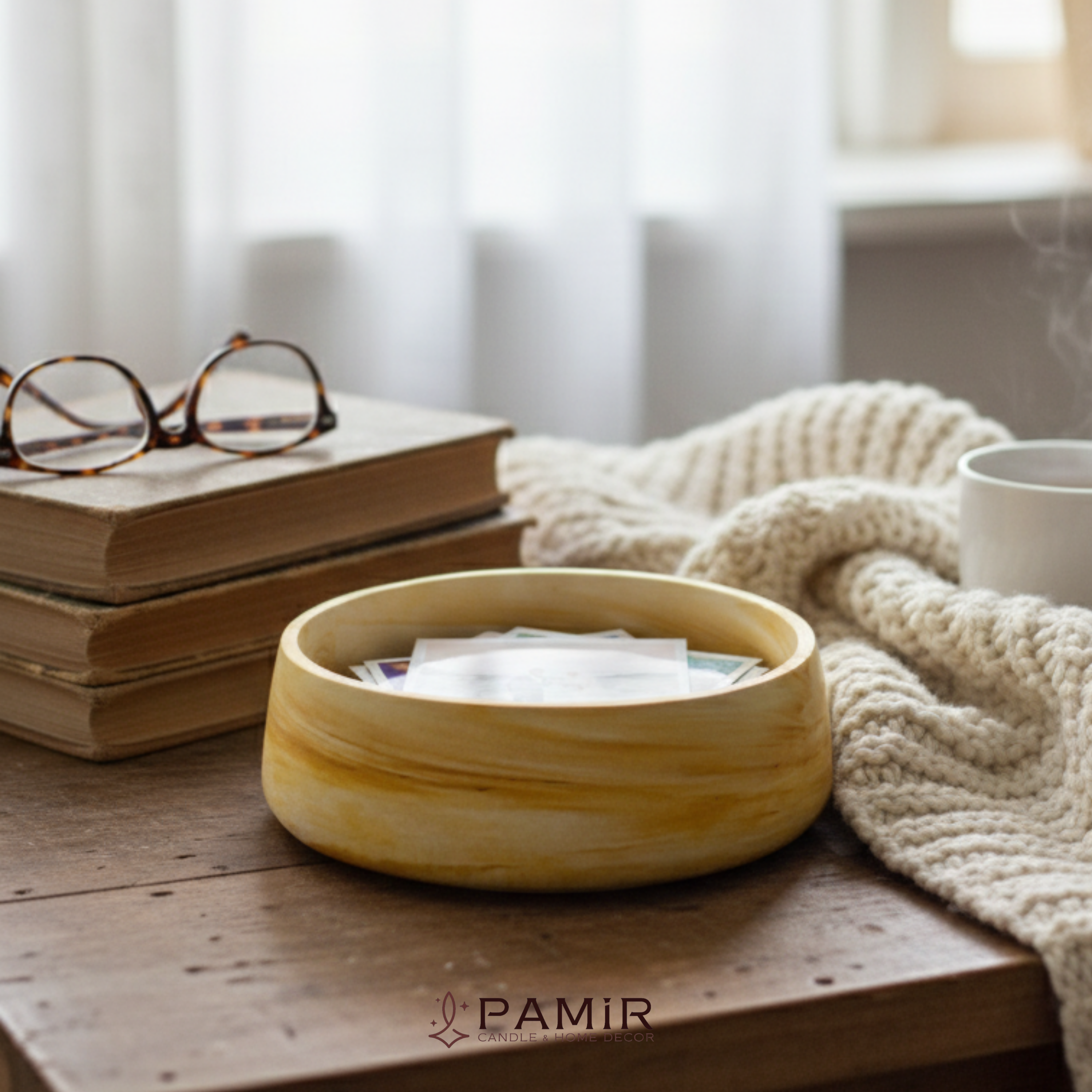 📸 En Değerli Anılarınız İçin El Yapımı Taş Polaroid Bowl - Anı Kasesi ✨