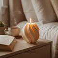 Pamir Decor El Yapımı Modern Spiral Soya Mumu – Dekoratif Kokulu Mum
