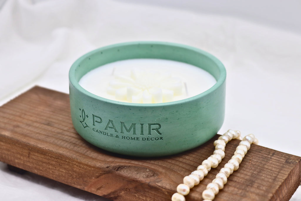 Pamir Modern Silindir Taş Mum Koleksiyonu: Estetik Tasarım ve Doğal Renklerin Buluşması