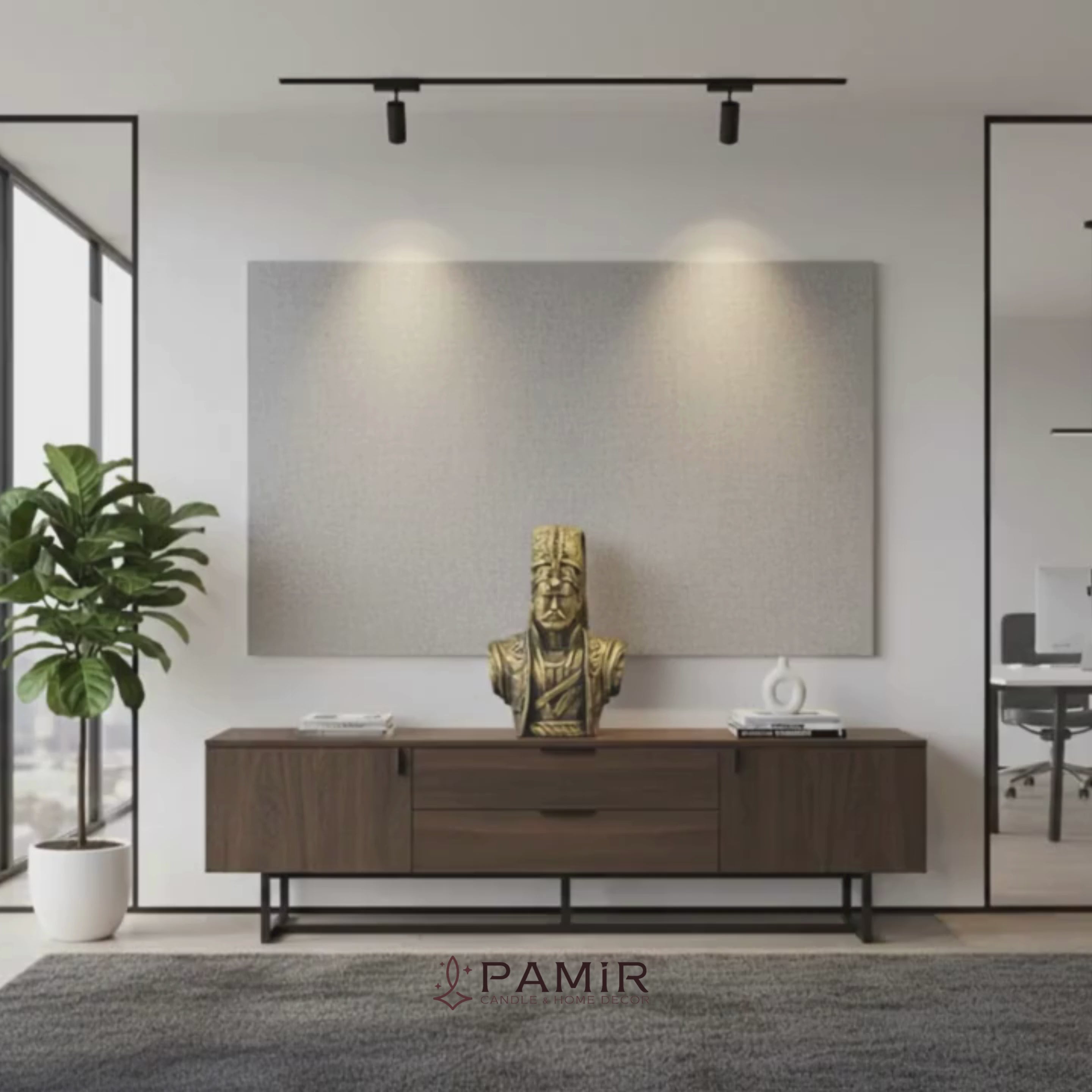 Osmanlı Yeniçeri Askeri Büstü Gold – El Yapımı Sanat Eseri